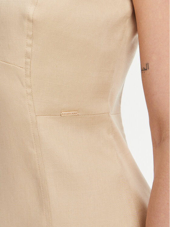 Guess Guess Sommerkleid W5GK41 WH5L2 Beige Regular Fit