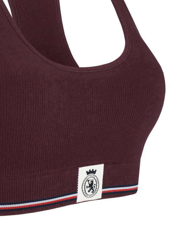 Tommy Hilfiger Tommy Hilfiger Top nedrček UW0UW06061 Bordo rdeča