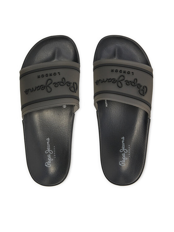 Pepe Jeans Pepe Jeans Şlapi Slider Translucent W PLS70147 Negru