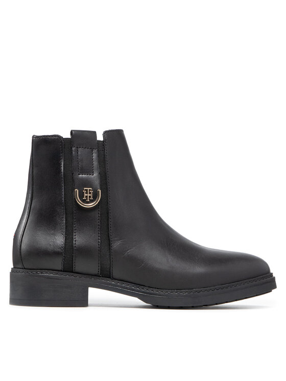 tommy hilfiger th hardware flat bootie