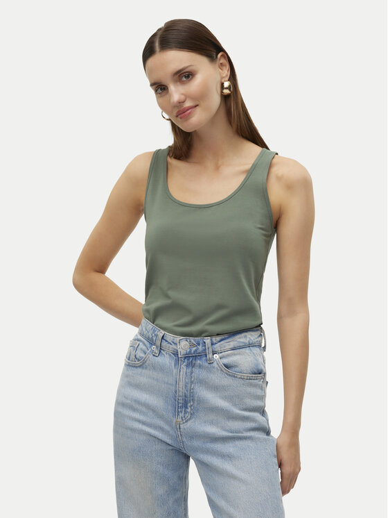 Vero Moda Top Lulu 10323756 Zelená Regular Fit