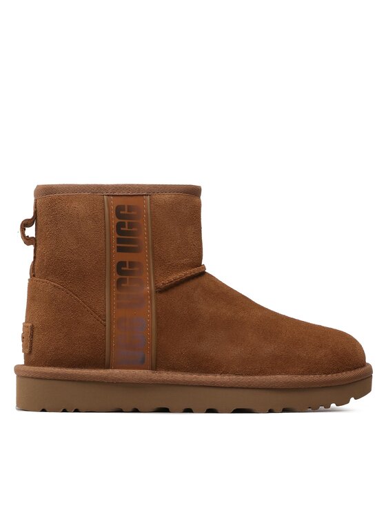 Ugg Ugg Μπότες Χιονιού W Classic Mini Side Logo II 1134962 Καφέ
