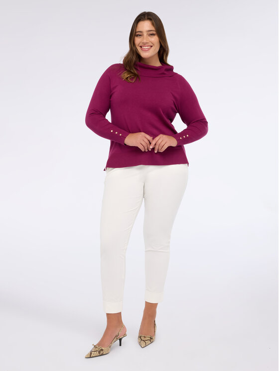 Fiorella Rubino Fiorella Rubino Cardigan M580L007952N036 Bordeaux Regular Fit