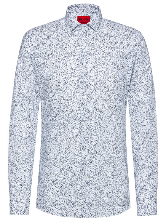 HUGO Hugo Marškiniai Erondo 50450025 Balta Extra Slim Fit
