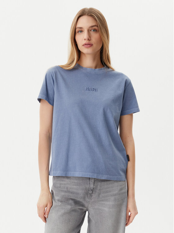 Napapijri Napapijri Tričko S-Azure NP0A4IG3 Modrá Regular Fit