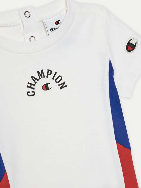 Champion Champion Póló és rövidnadrág 307012 Fehér Regular Fit