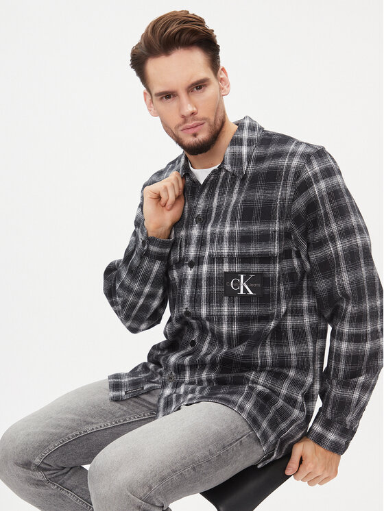 Calvin Klein Jeans Calvin Klein Jeans Marškiniai J30J323967 Pilka Regular Fit