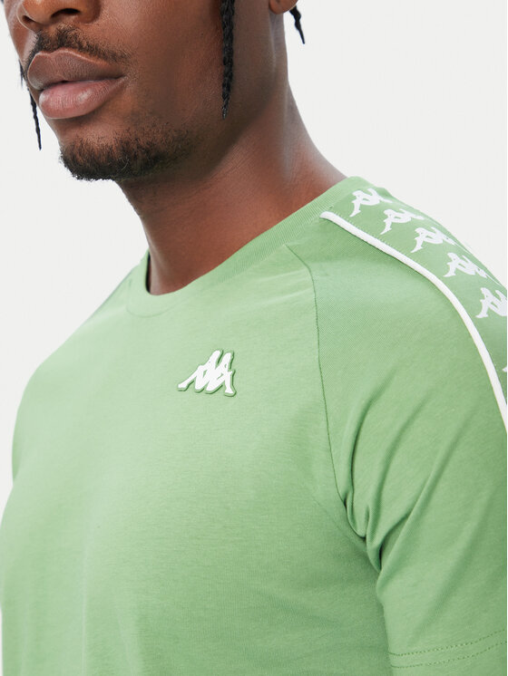 Kappa Kappa T-Shirt Banda Coen 303UV10 Πράσινο Slim Fit