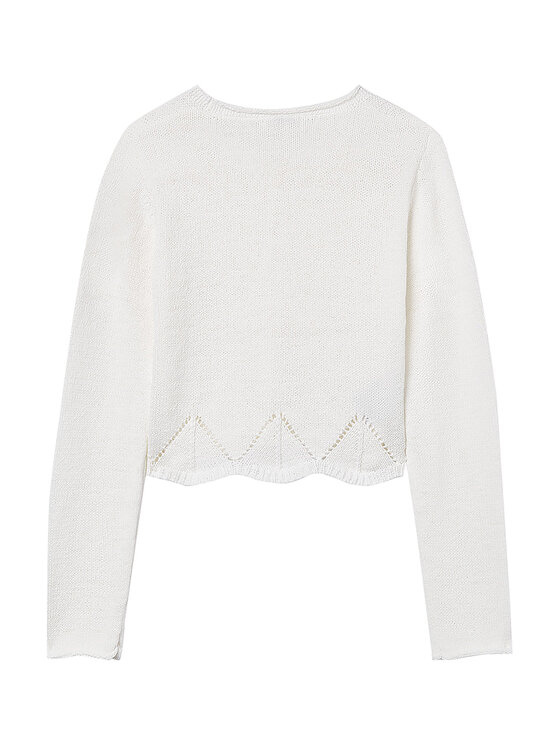 Mayoral Mayoral Cardigan 6354 Bianco Regular Fit