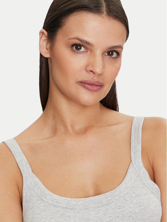 Gina Tricot Gina Tricot Top Basic 14188 Siva Slim Fit