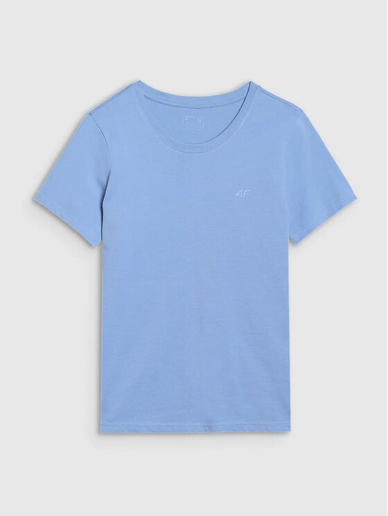 4F 4F T-Shirt FWMM00TTSHF2356-32S Μπλε Regular Fit