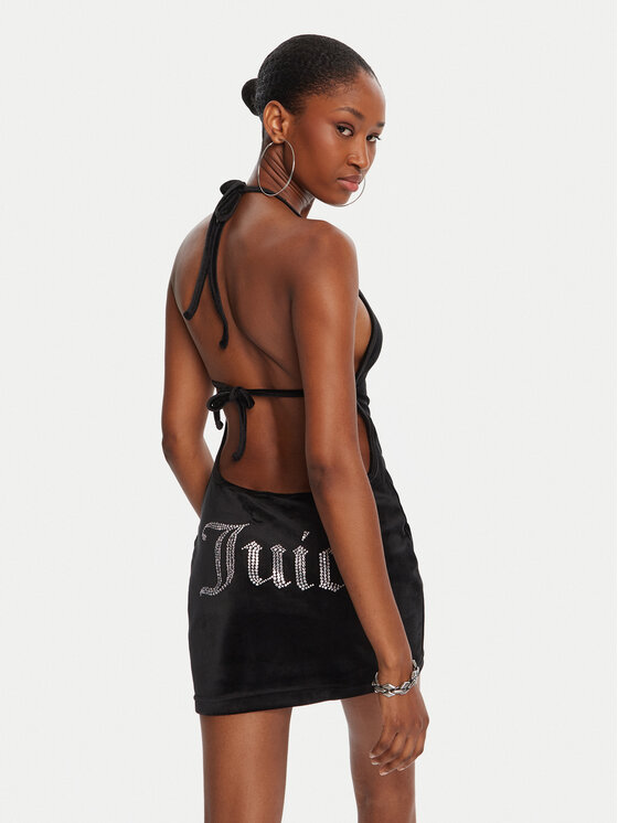 Juicy Couture Juicy Couture Rochie cocktail JCWED125326 Negru Slim Fit