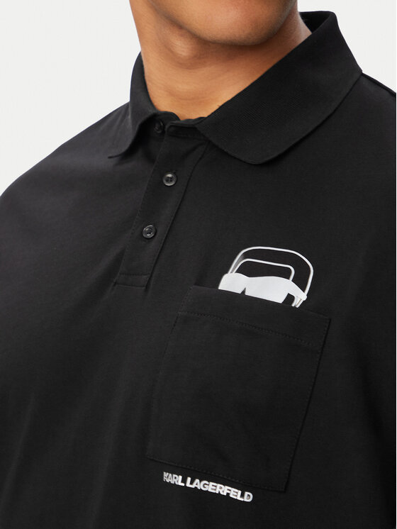 KARL LAGERFELD KARL LAGERFELD Polo 745127 561225 Nero Regular Fit