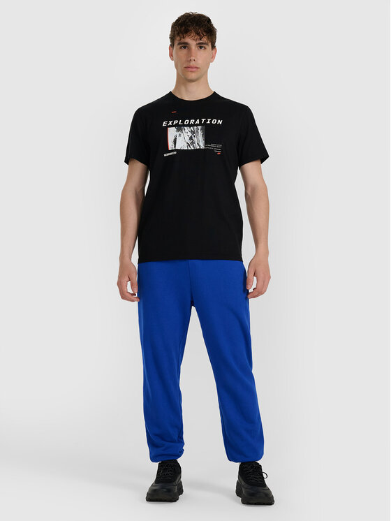 4F 4F T-Shirt NIGHT CITY Czarny Regular Fit