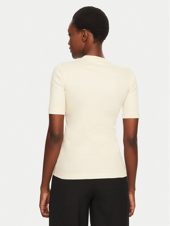 IVY OAK IVY OAK T-Shirt Kristin IO1100X2351 Beżowy Slim Fit