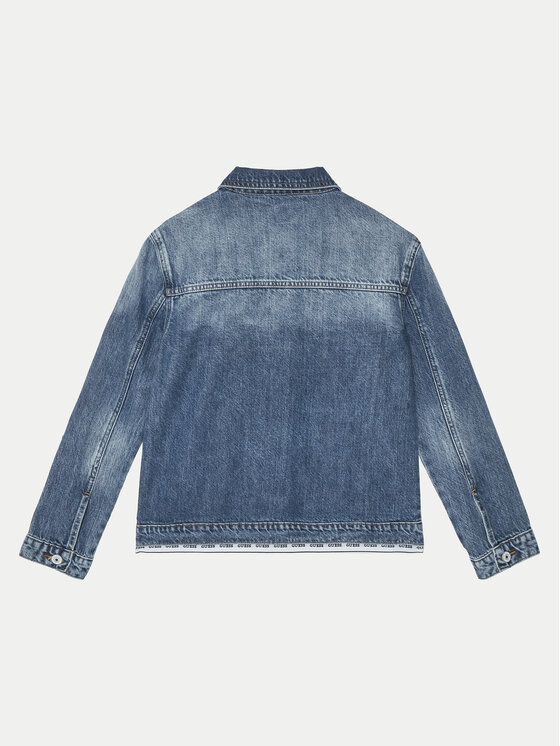 Guess Guess Τζιν μπουφάν J5RL04 D45E0 Μπλε Regular Fit
