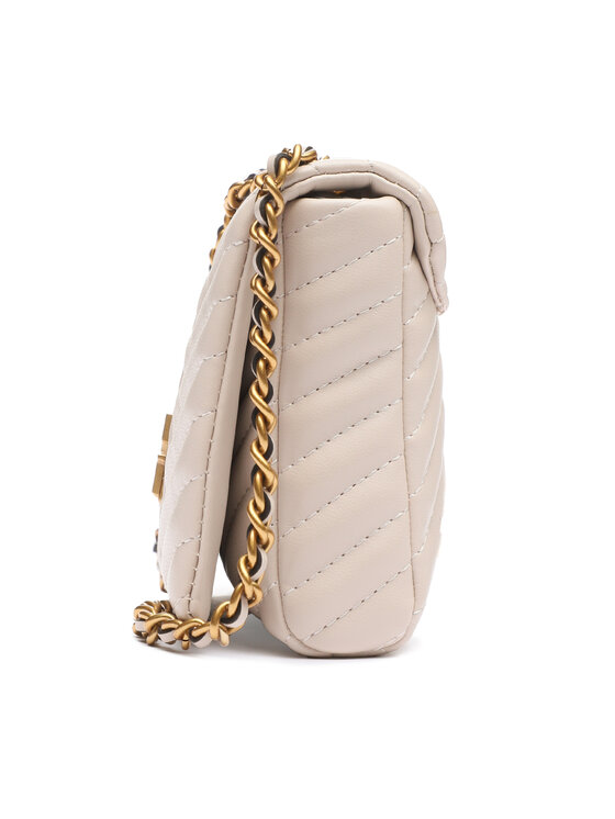 Borsa a tracolla grande in pelle Donna, Grigio | TWINSET Milano