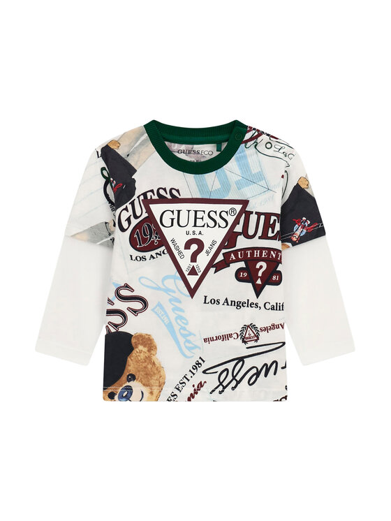 Guess Guess Σετ μπλουζάκι και παντελόνι I6YG01 K3964 Σκούρο πράσινο Regular Fit