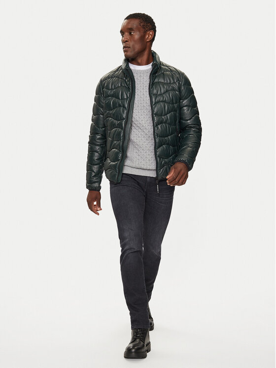 Milestone Milestone Giacca di pelle 43104060500 Verde Reglan Fit