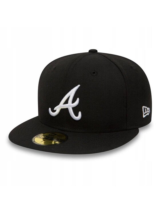 Czapka z daszkiem New Era, Czarne, Atlanta Braves