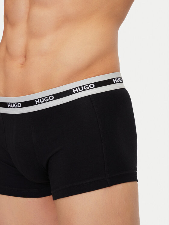 HUGO HUGO Komplekti kuulub 3 paari boksereid 50492375 Must Regular Fit