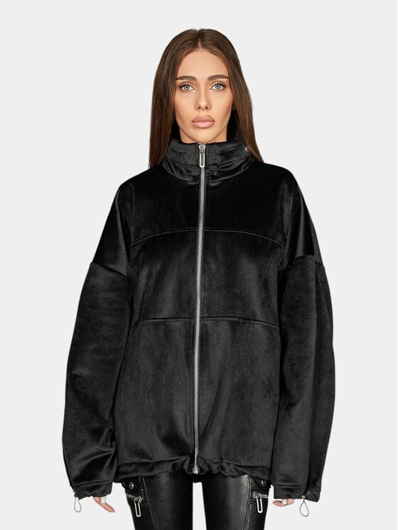 MADE BY SOCIETY MADE BY SOCIETY Kurtka anorak Noir Sable - H27738 Czarny Basic Fit