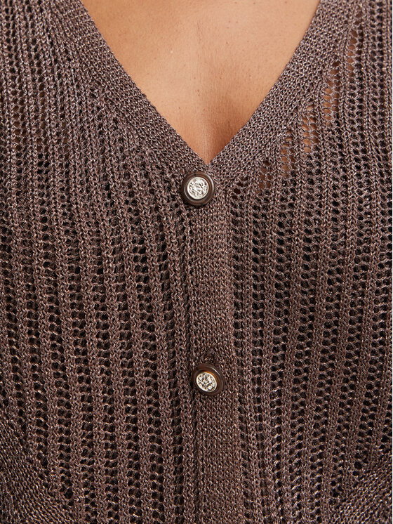 Morgan Morgan Cardigan 242-MAGATHE Marrone scuro Regular Fit