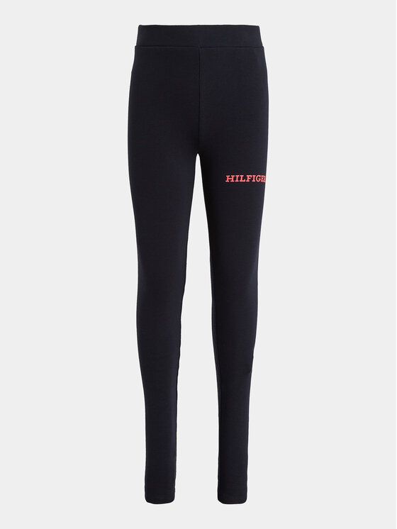 Tommy Hilfiger Tommy Hilfiger Leggings Monotype KG0KG07880 D Sötétkék Slim Fit