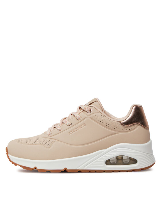 Skechers Skechers Sneakersy Uno Shimmer Away 155196/NAT Różowy