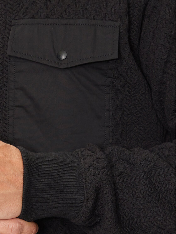 Brave Soul Brave Soul Pulóver MSS-586KALK Fekete Regular Fit
