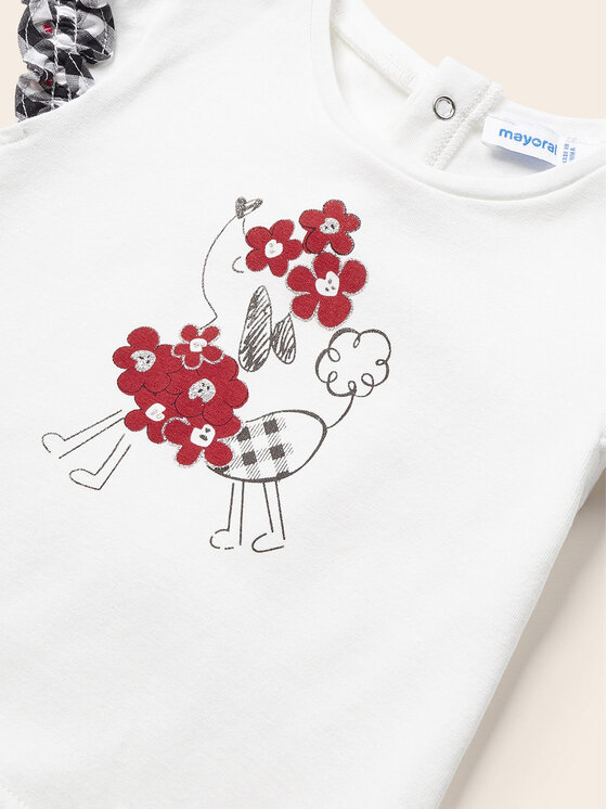 Mayoral Mayoral Komplet t-shirt i spodenki 1281 Kolorowy Regular Fit