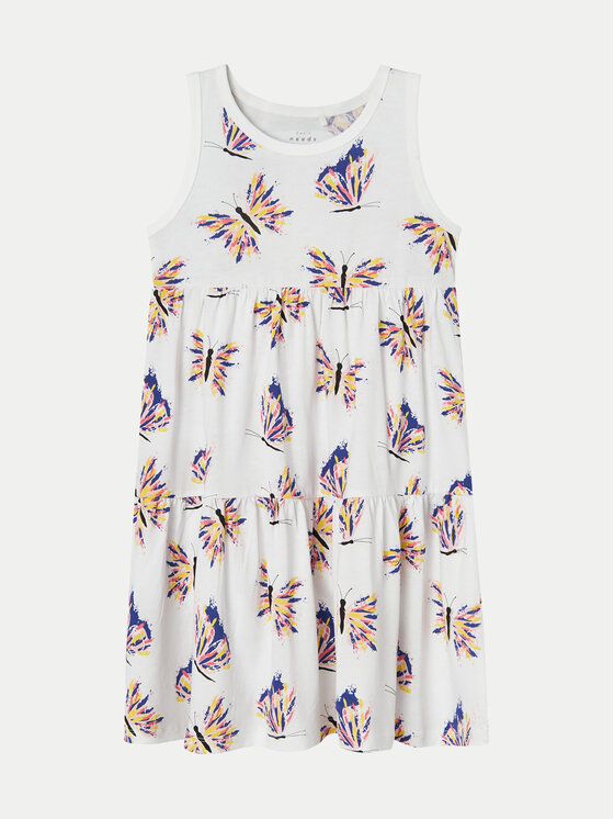 NAME IT Rochie de vară Vigga 13228208 Alb Regular Fit