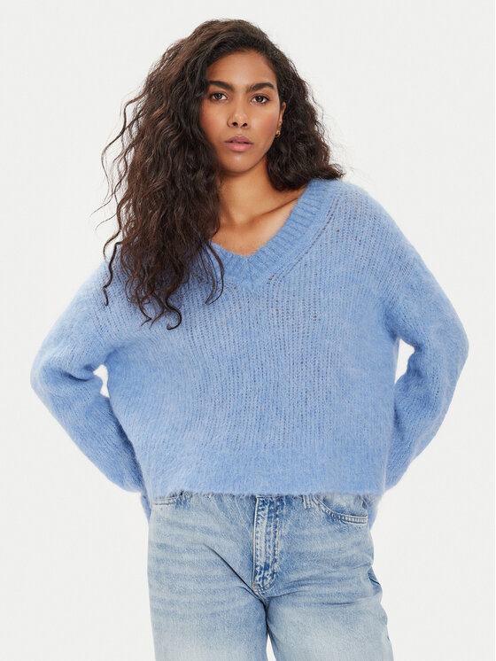 American Vintage Pull Bymi BYM18AE24 Bleu Regular Fit Modivo