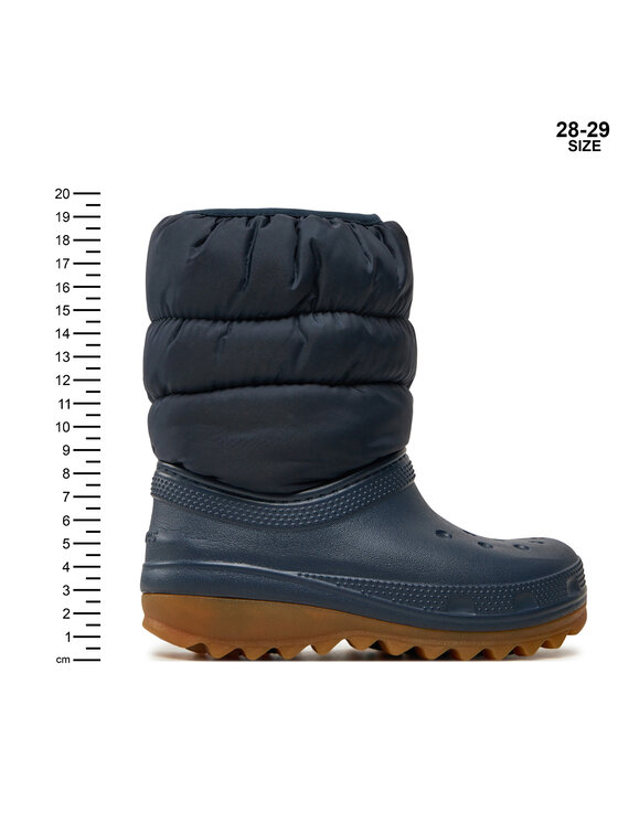 Crocs Schneeschuhe Crocs Classic Neo Puff Boot K 207684 Blau Modivo