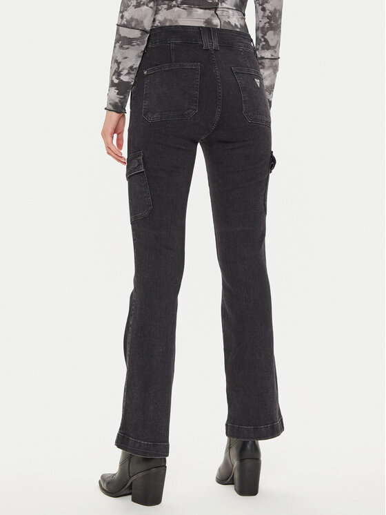Guess Guess Jeansy W4BA1B D5JF2 Szary Slim Fit