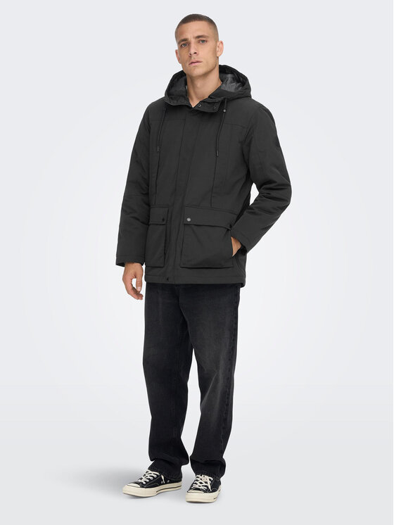 Only & Sons Only & Sons Hanorac Jayden 22022654 Negru Regular Fit