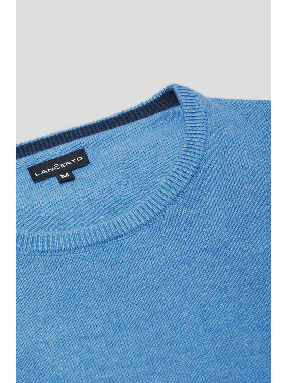 Lancerto Lancerto Sweter Simen SW073224000051 Niebieski Regular Fit