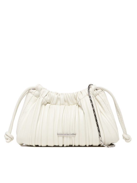 Calvin Klein Calvin Klein Rankinė Drawstring Plisse Conv Mini Cb P LV04F3077G Balta