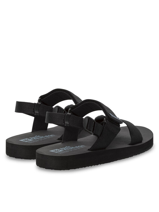 Jack Wolfskin Jack Wolfskin Sandały Urban Entdeckung Belt Sandal 4056711 Czarny