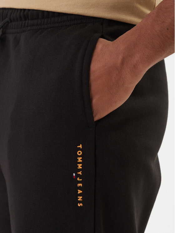 Tommy Jeans Tommy Jeans Παντελόνι φόρμας Linear DM0DM23014 Μαύρο Regular Fit