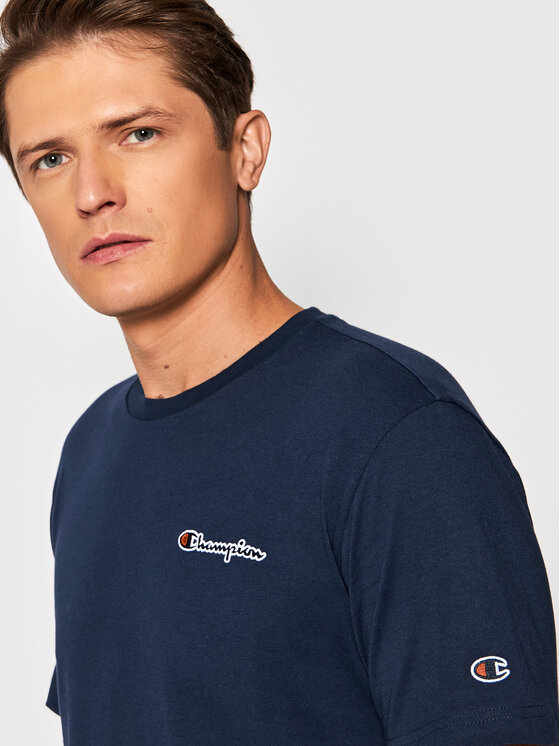 T-shirt Small Script Logo 216480 Blu scuro Regular...