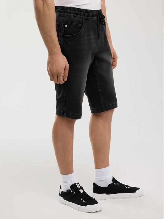 BIG STAR BIG STAR Kurtka jeansowa PARKER Czarny Bermuda Fit