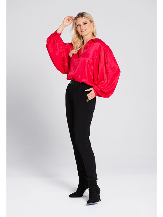 Look Made With Love Look Made With Love Bluzka Malin Look 161 malinowa Czerwony Bella Fit
