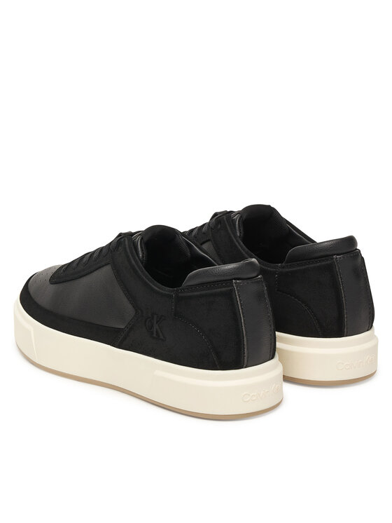 Calvin Klein Calvin Klein Sportcipők Basket Cupsole Laceup Lth-Nu YM0YM01354 Fekete