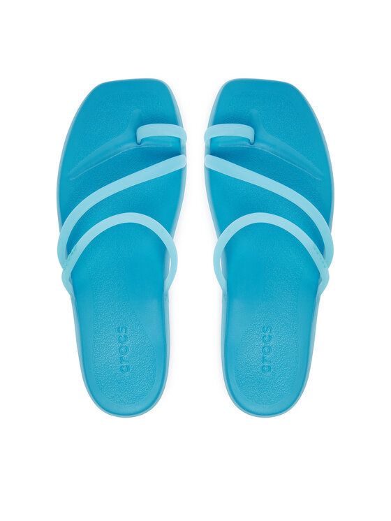 Crocs Crocs Japonki Miami Frosted Toe Loop 211253 Niebieski