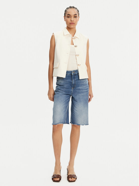 BOSS BOSS Jeans kratke hlače 50534213 Modra Relaxed Fit