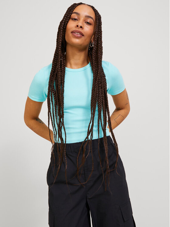 T-shirt 12231716 Blu Stretch Fit