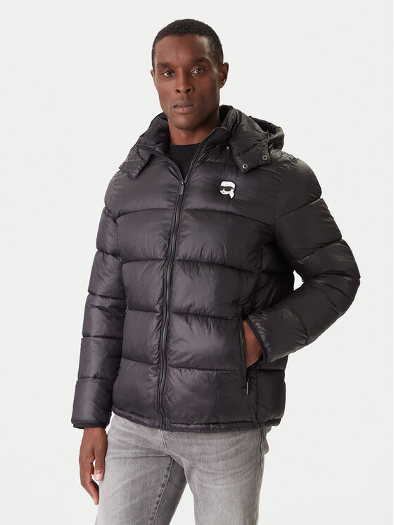 KARL LAGERFELD KARL LAGERFELD Télikabát 505022 554590 Fekete Regular Fit