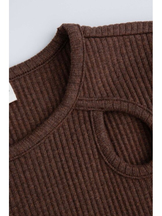 Coccodrillo Coccodrillo Tričko WC5143202NGJ-018 Hnedá Regular Fit