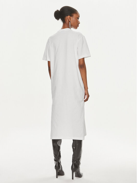 Karl Lagerfeld Jeans Karl Lagerfeld Jeans Vestito da giorno 241J1300 Bianco Regular Fit